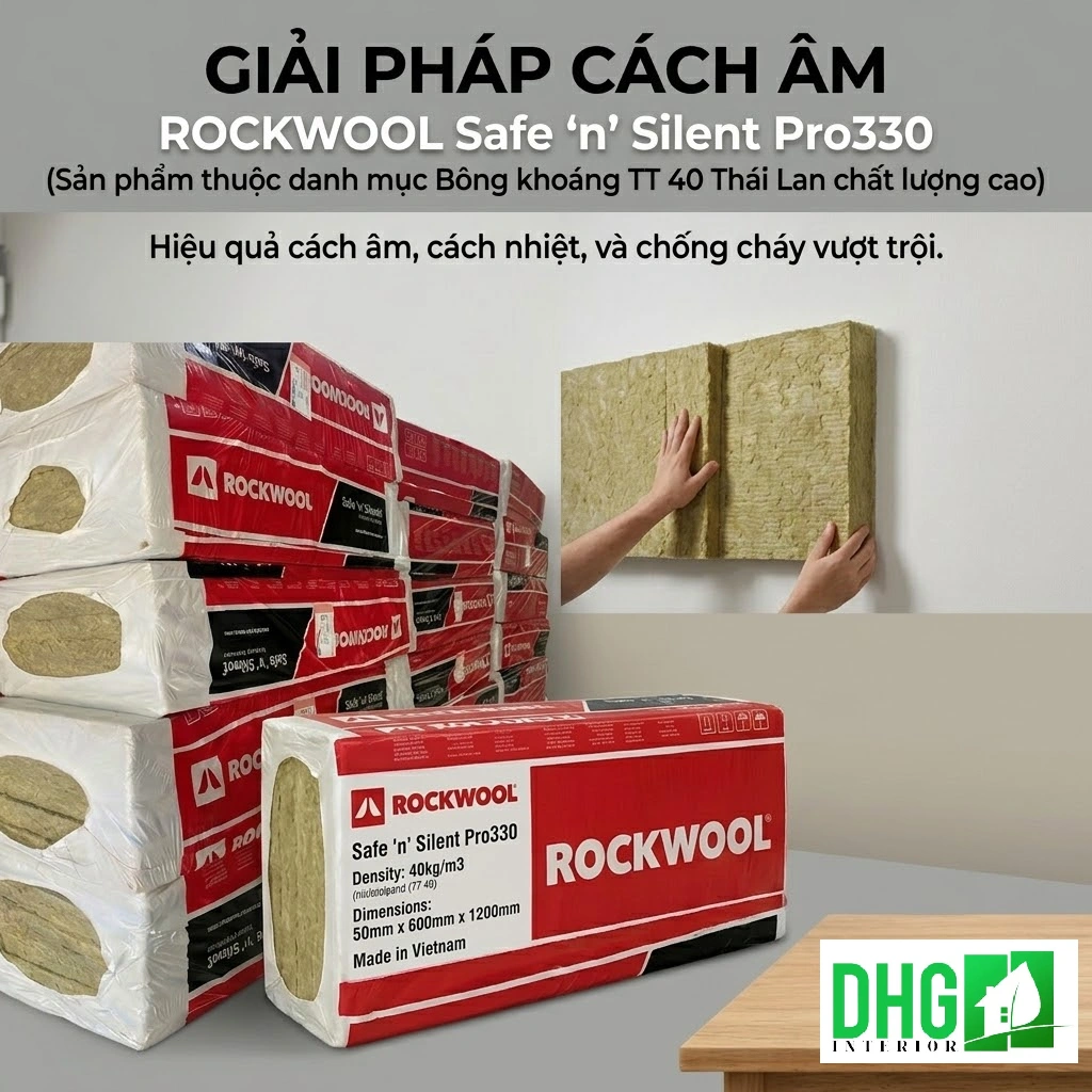 Bông khoáng Thái Lan tỉ trọng 40kg/m3