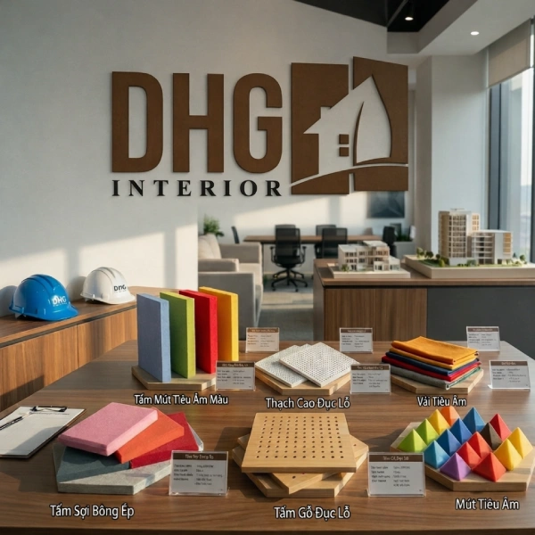 Vật liệu tiêu âm phổ biến