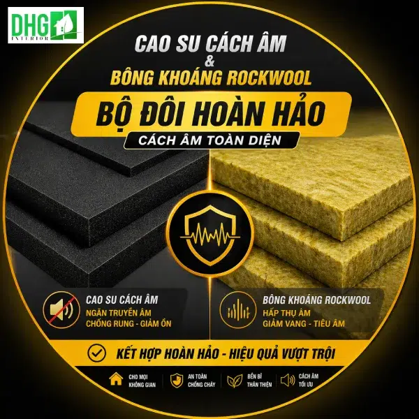 Bông khoáng Rockwool và cao su non