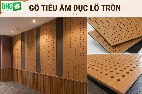 Gỗ tiêu âm đục lỗ tròn