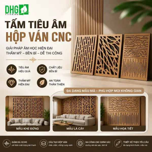 Tấm tiêu âm hộp ván chạy CNC
