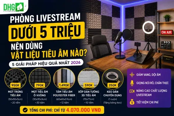Vật Liệu Tiêu Âm Phòng Livestream