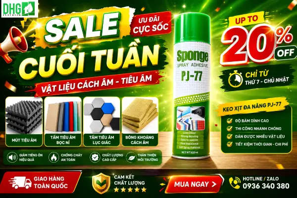 Giảm giá cuối tuần vật liệu cách âm tiêu âm
