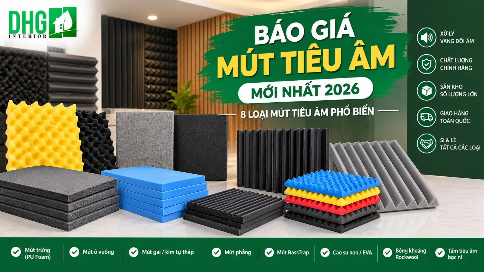 Báo giá mút tiêu âm mới nhất 2026 – 8 loại mút tiêu âm phổ biến